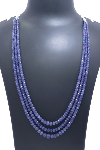 Royal Natural Tanzanite Opulent Necklace