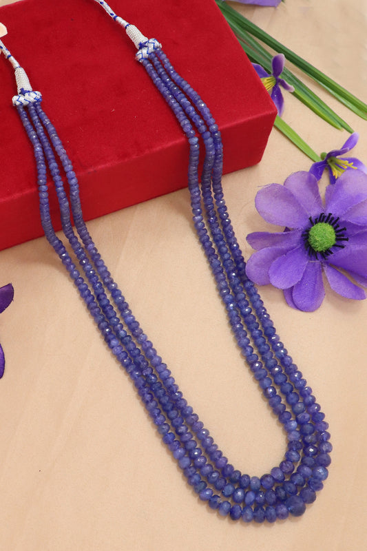 Royal Natural Tanzanite Opulent Necklace