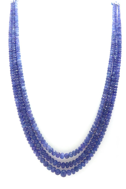 Royal Natural Tanzanite Opulent Necklace