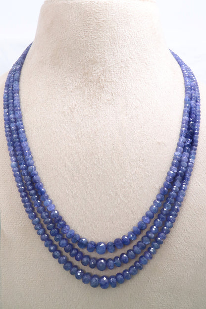 Elegant Natural Tanzanite Classic Necklace