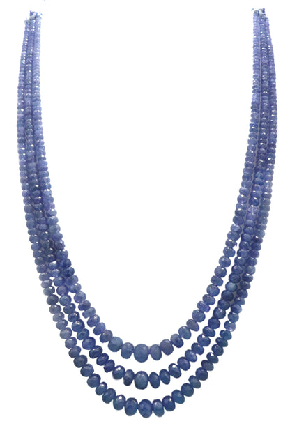 Elegant Natural Tanzanite Classic Necklace