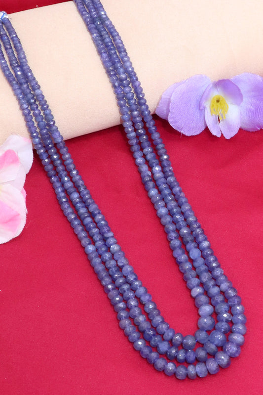 Elegant Natural Tanzanite Classic Necklace
