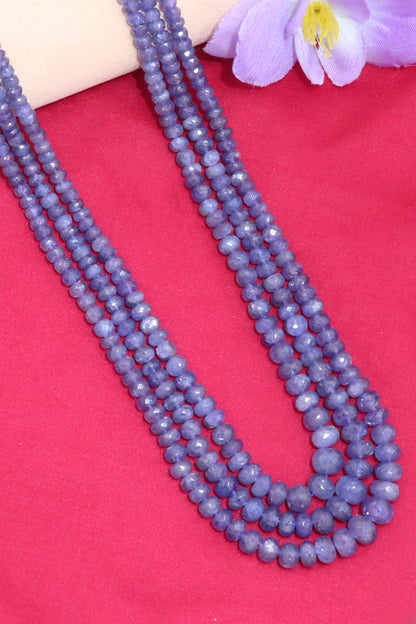 Elegant Natural Tanzanite Classic Necklace