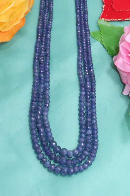 Elegant Natural Tanzanite Classic Necklace