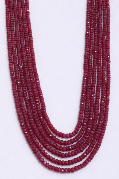 Imperial Natural Ruby Grand Statement Necklace