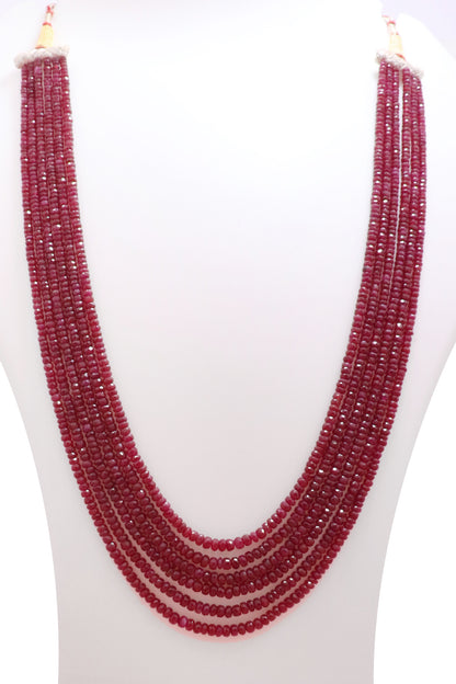 Imperial Natural Ruby Grand Statement Necklace