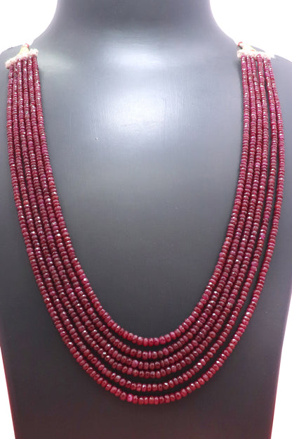 Imperial Natural Ruby Grand Statement Necklace