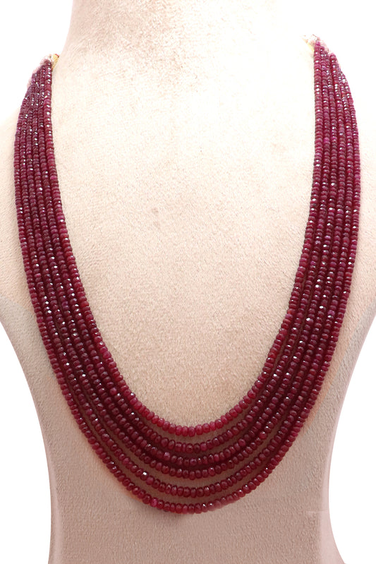 Imperial Natural Ruby Grand Statement Necklace