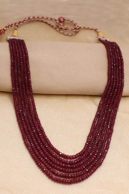 Imperial Natural Ruby Grand Statement Necklace