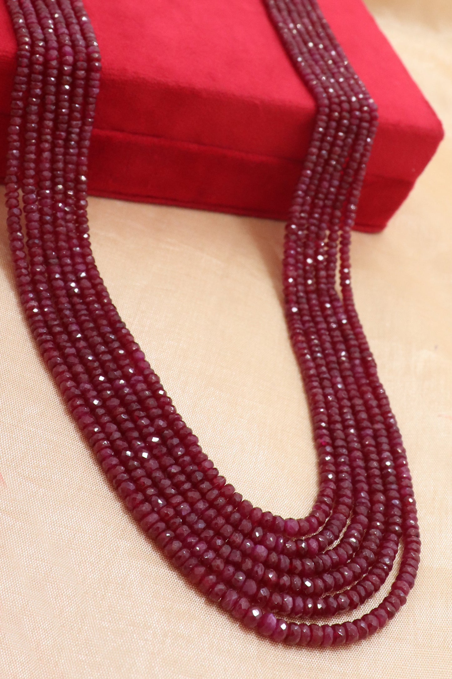 Imperial Natural Ruby Grand Statement Necklace