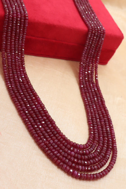 Imperial Natural Ruby Grand Statement Necklace