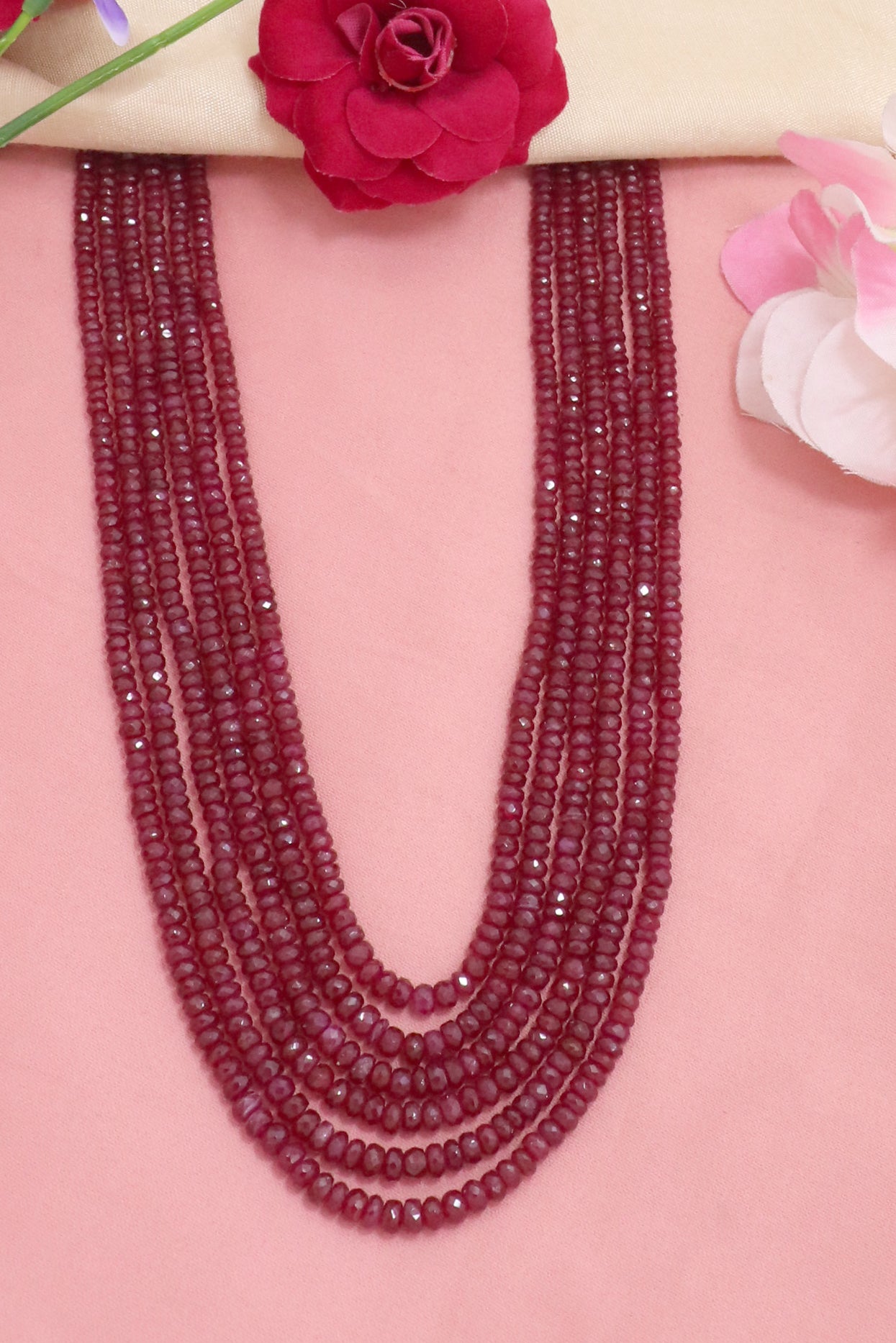 Imperial Natural Ruby Grand Statement Necklace