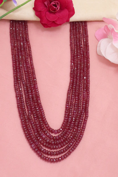 Imperial Natural Ruby Grand Statement Necklace