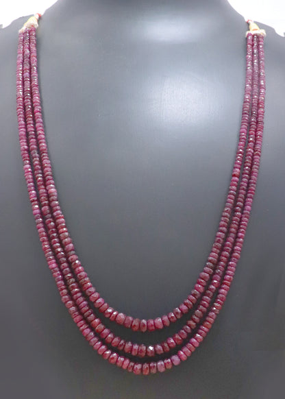 Refined Natural Ruby Luxe Necklace