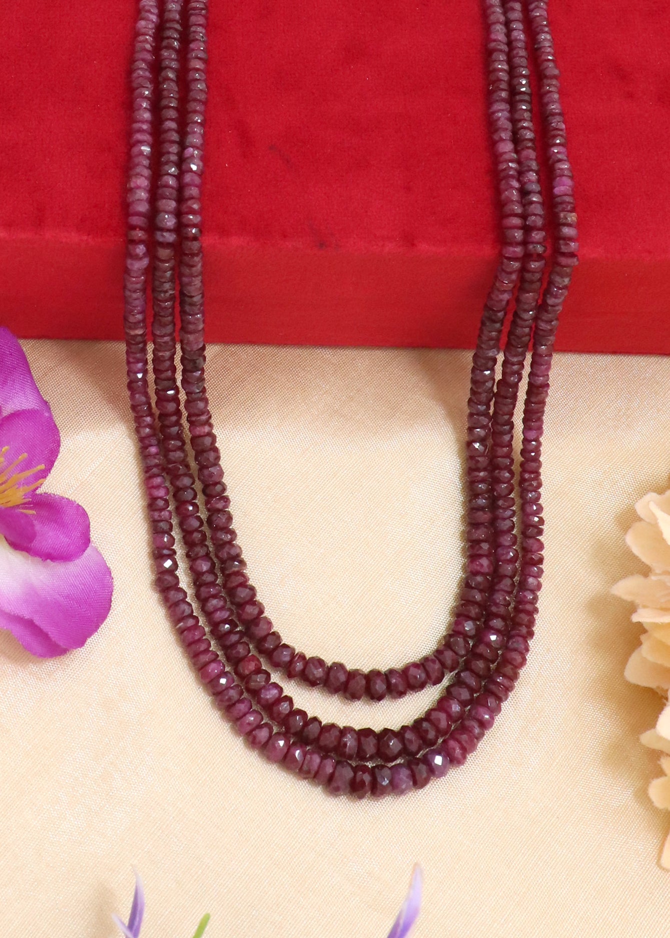 Refined Natural Ruby Luxe Necklace