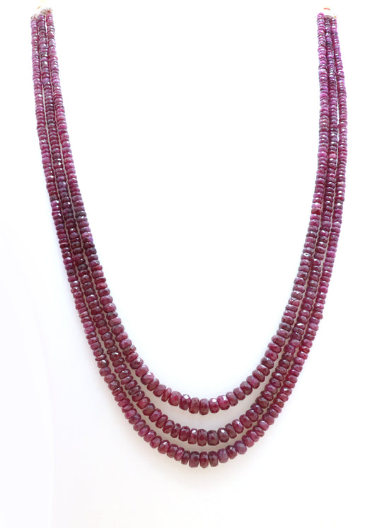 Refined Natural Ruby Luxe Necklace