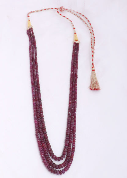 Graceful Natural Ruby Heritage Necklace