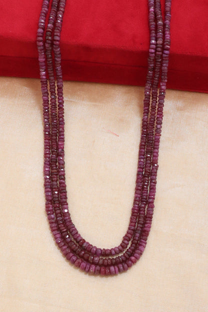 Graceful Natural Ruby Heritage Necklace