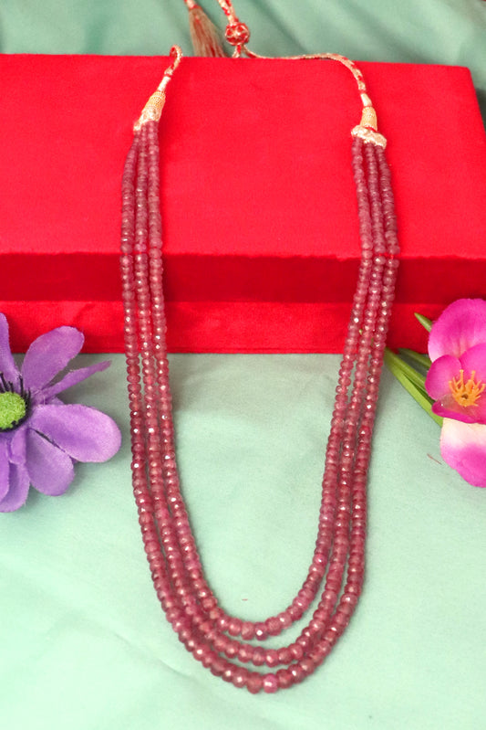 Sophisticated Natural Ruby Choker Necklace