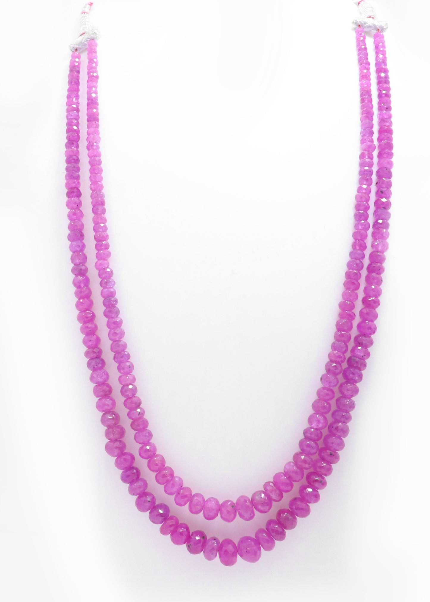 Exquisite Natural Pink Sapphire Regal Necklace