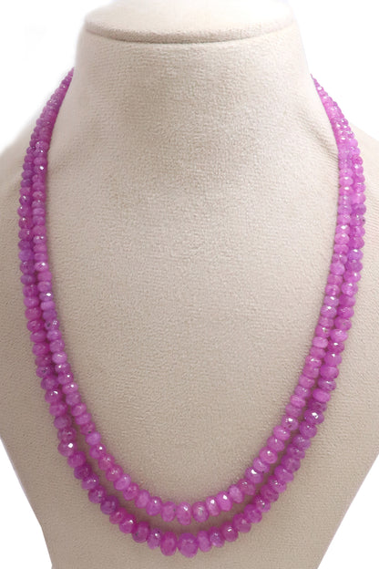 Exquisite Natural Pink Sapphire Regal Necklace