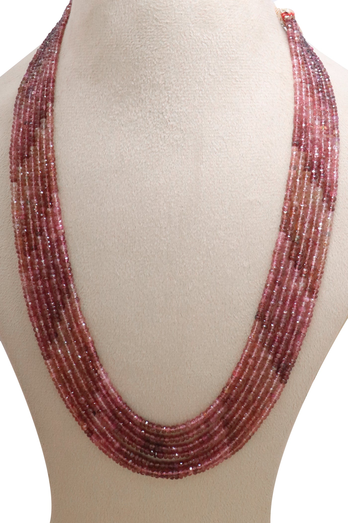 Statement Natural Pink Tourmaline Royal Necklace