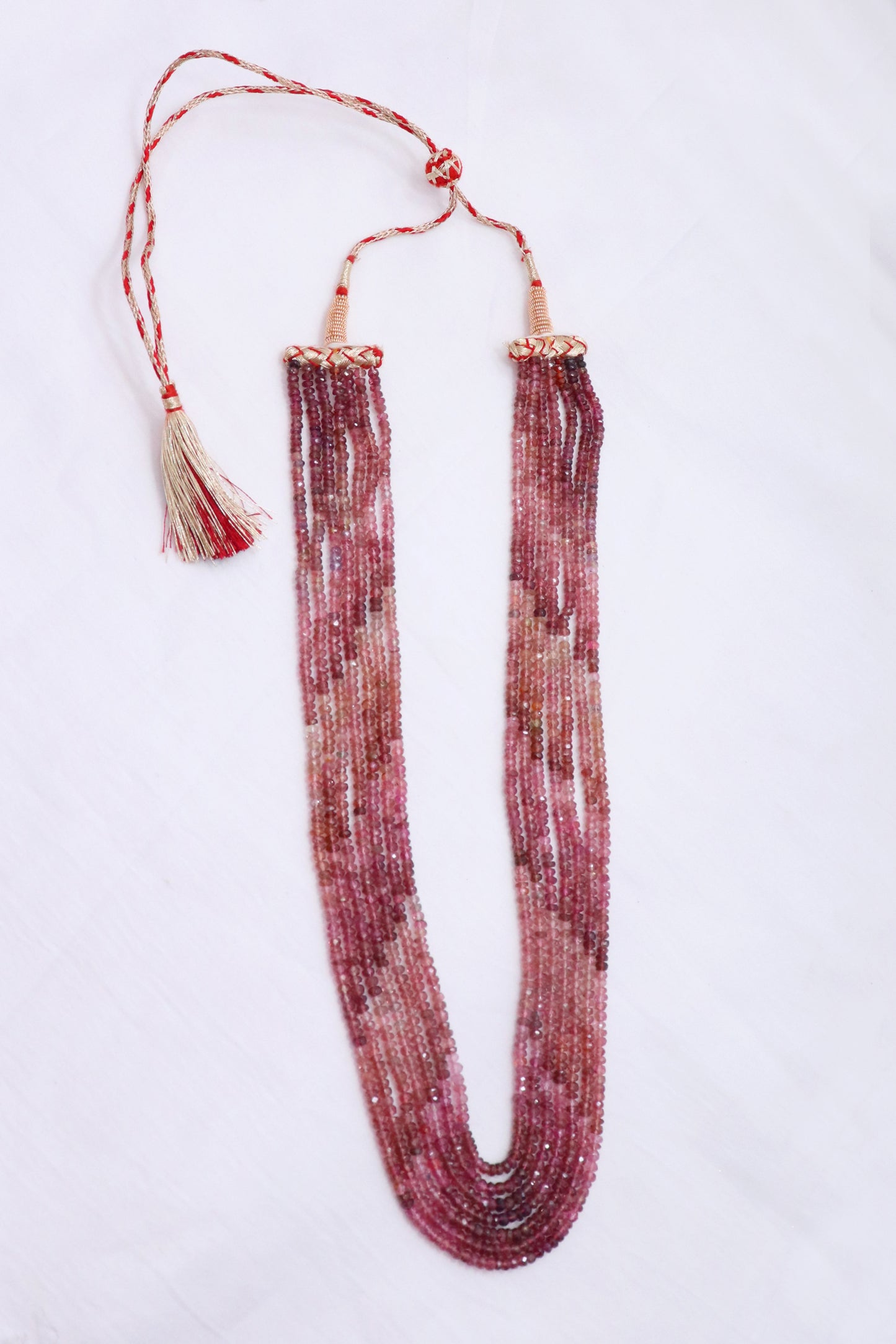 Statement Natural Pink Tourmaline Royal Necklace