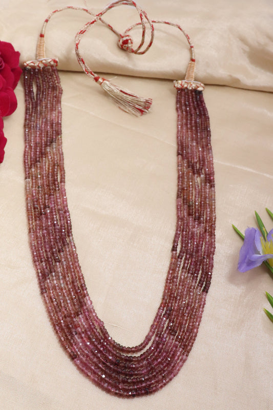 Statement Natural Pink Tourmaline Royal Necklace
