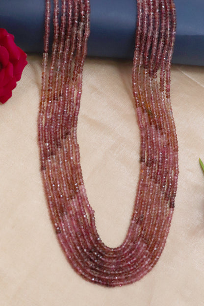 Statement Natural Pink Tourmaline Royal Necklace
