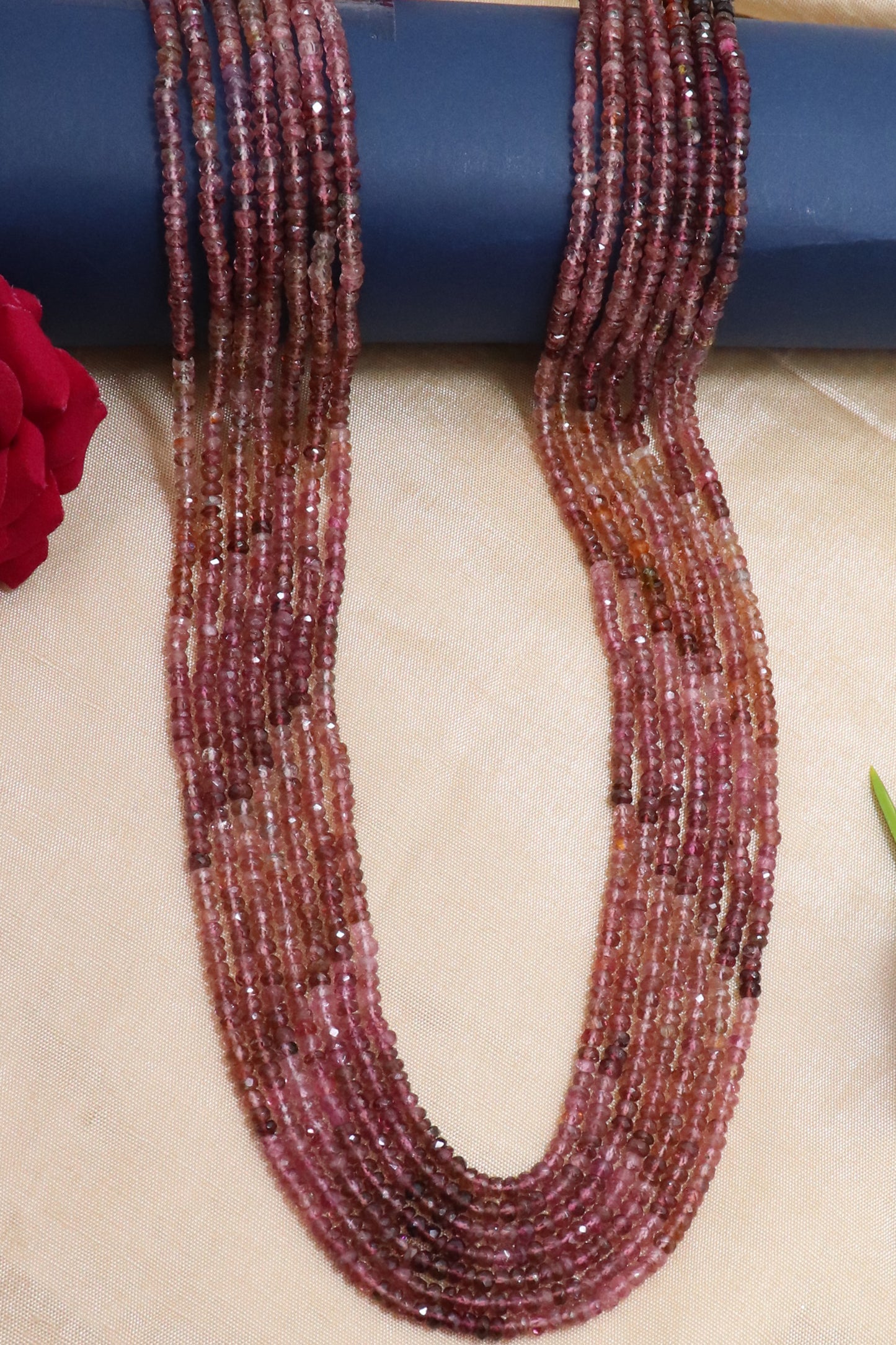 Statement Natural Pink Tourmaline Royal Necklace