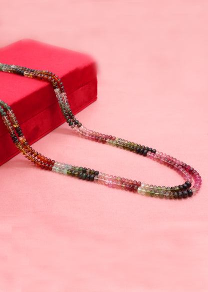 Vibrant Natural Multi Tourmaline Designer Necklace