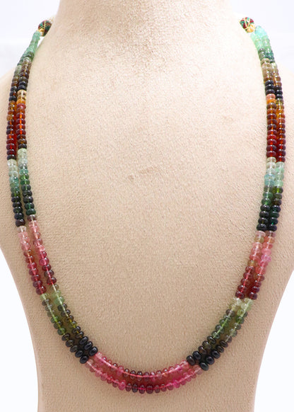 Vibrant Natural Multi Tourmaline Designer Necklace
