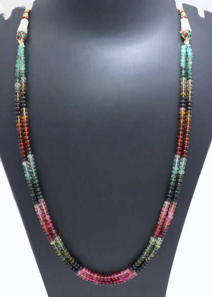 Vibrant Natural Multi Tourmaline Designer Necklace