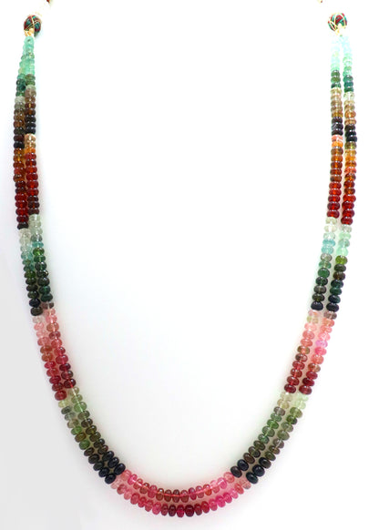 Vibrant Natural Multi Tourmaline Designer Necklace