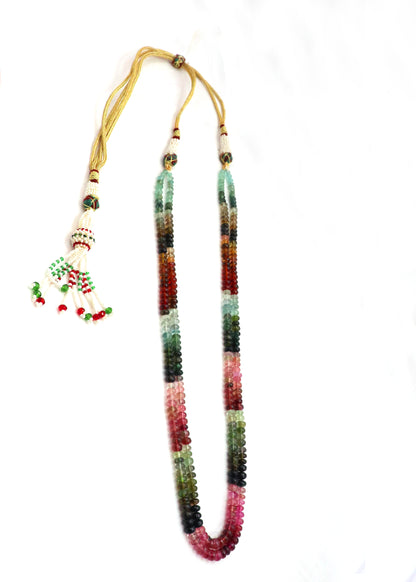 Vibrant Natural Multi Tourmaline Designer Necklace