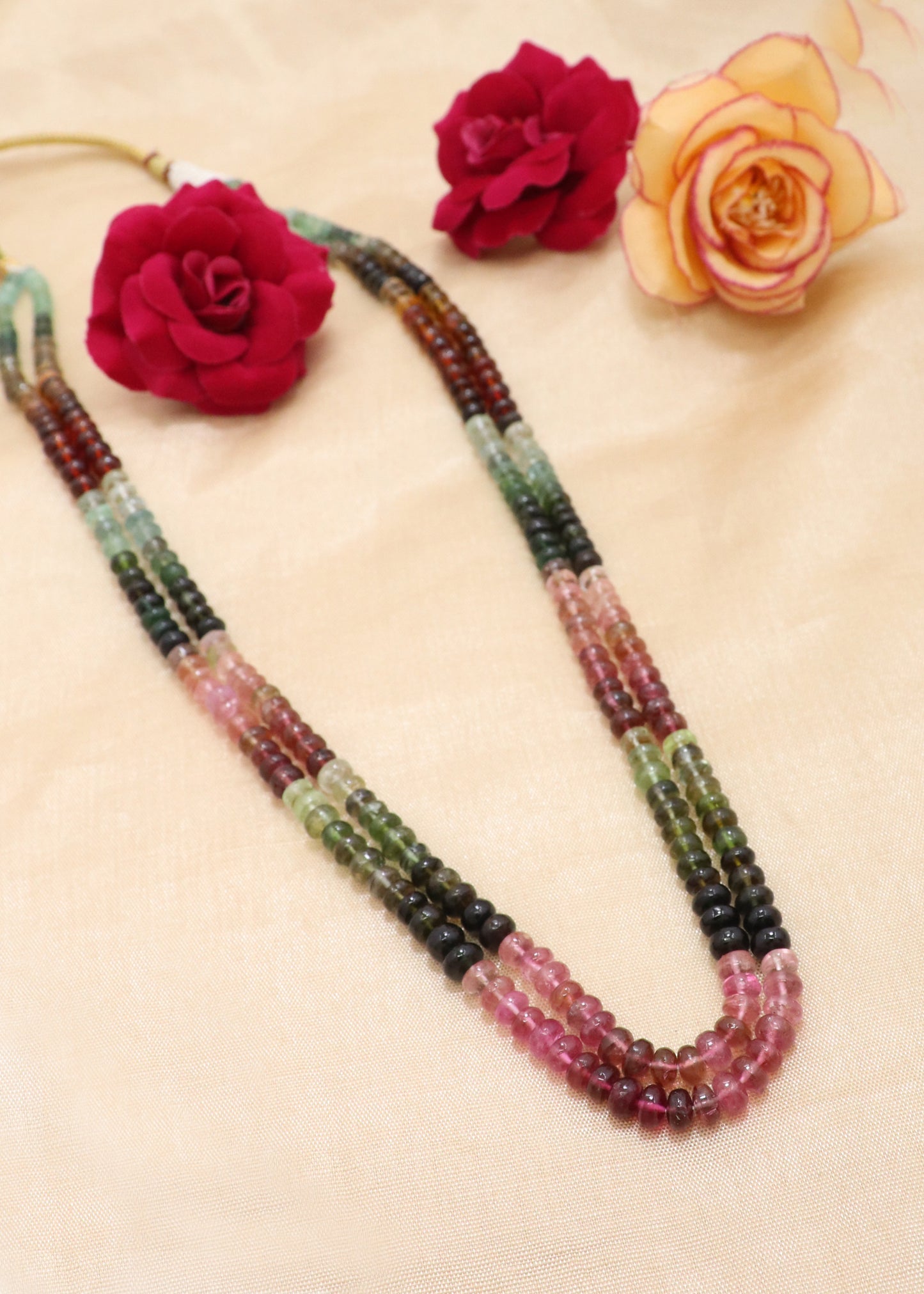 Vibrant Natural Multi Tourmaline Designer Necklace