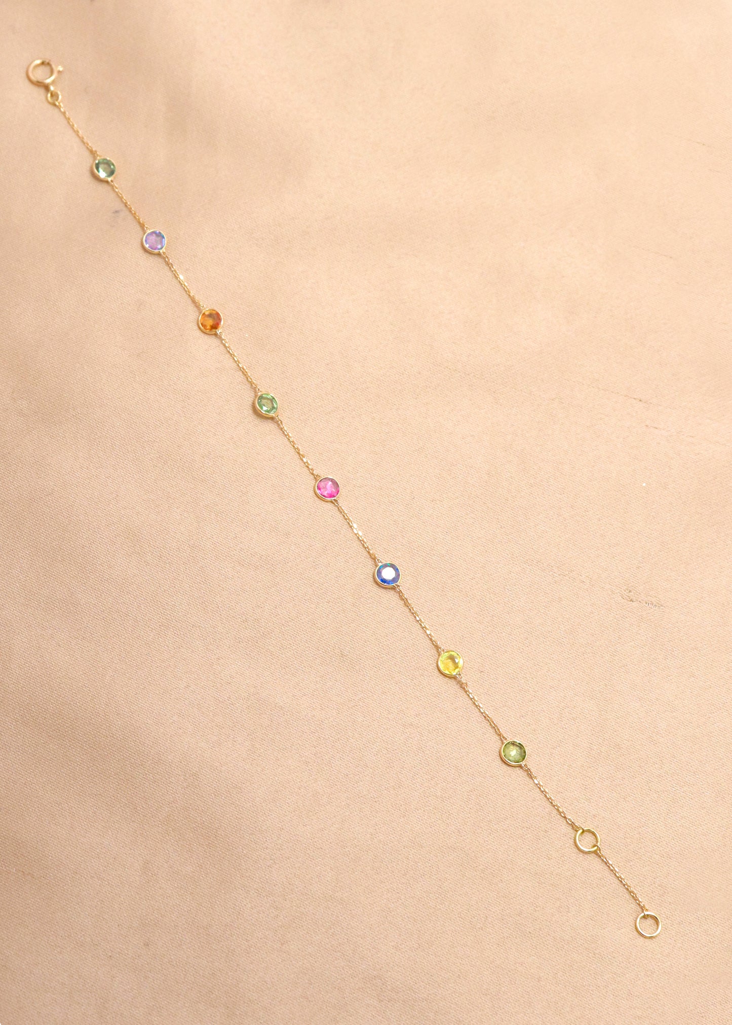 The Celestial Multi-Sapphire Gold Bracelet