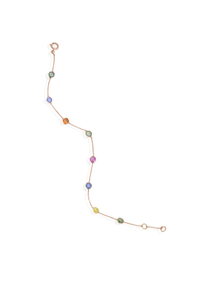 The Celestial Multi-Sapphire Gold Bracelet