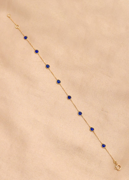 The Royal Heirloom Blue Sapphire 18KT Gold Bracelet