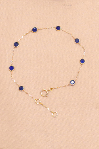 The Royal Heirloom Blue Sapphire 18KT Gold Bracelet