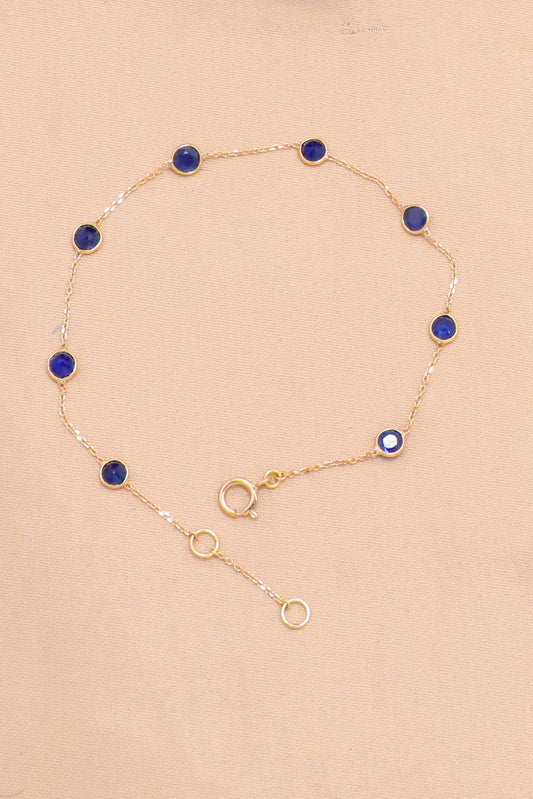 The Royal Heirloom Blue Sapphire 18KT Gold Bracelet