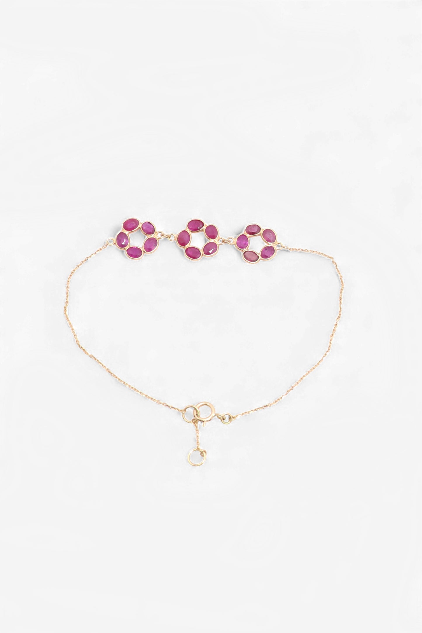 The Crimson Royale Ruby Gold Bracelet