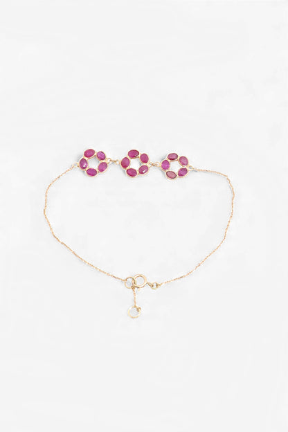 The Crimson Royale Ruby Gold Bracelet