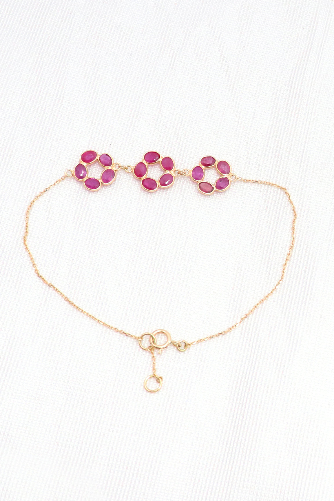 The Crimson Royale Ruby Gold Bracelet