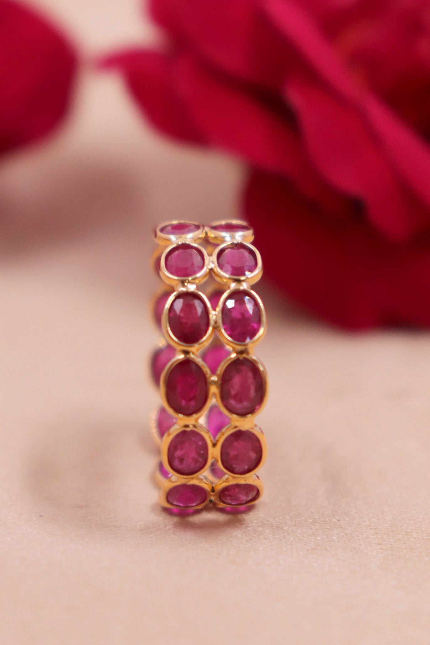 The Refined Ruby Crown Ring in 18KT Gold
