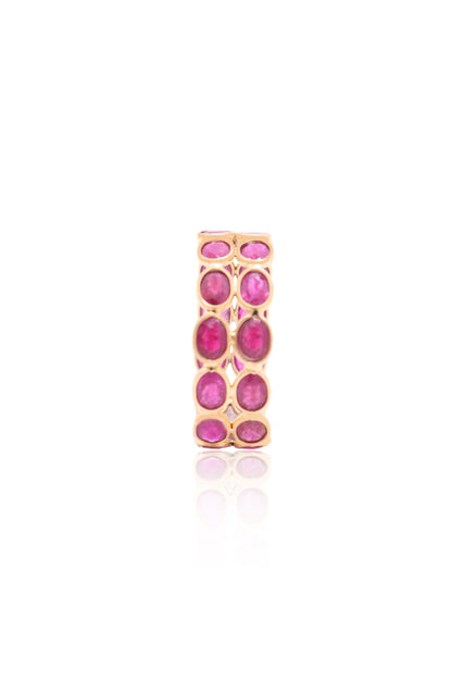 The Refined Ruby Crown Ring in 18KT Gold