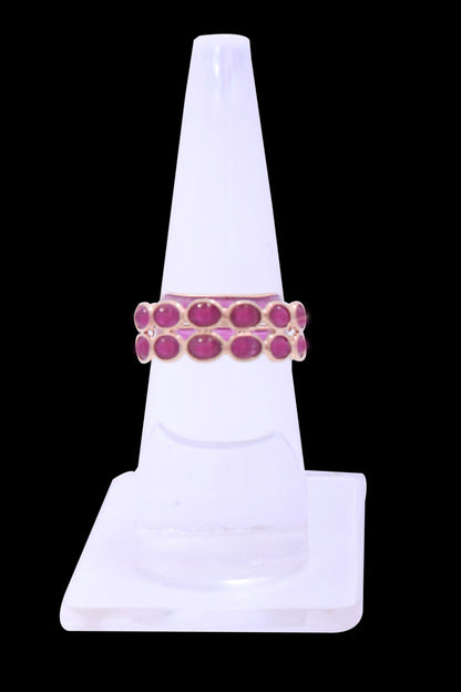 The Refined Ruby Crown Ring in 18KT Gold