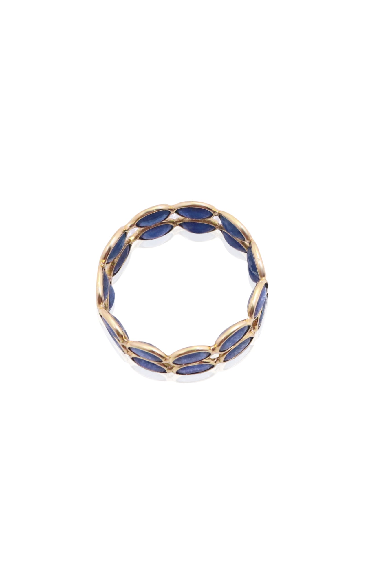 The Sovereign Blue Sapphire Statement Ring in 18KT Gold