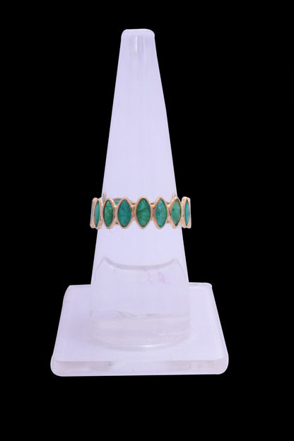 The Regal Emerald Fine Gold Ring