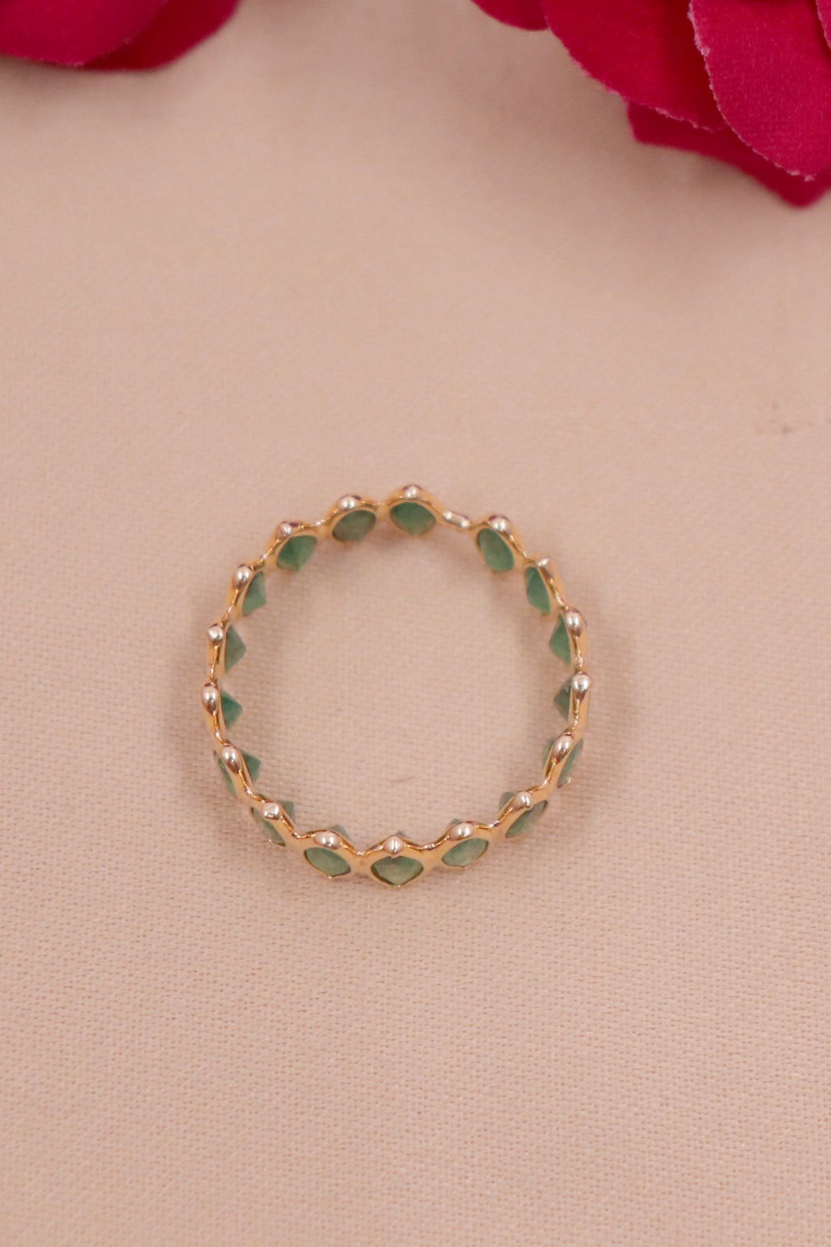 The Regal Emerald Fine Gold Ring
